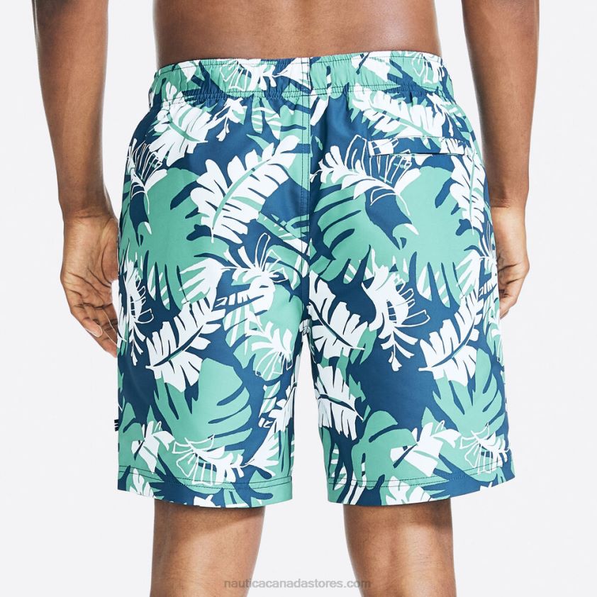 8\" Big & Tall Sustainably Crafted Printed Quick-Dry Swim Nautica Men Estate Blue R260HV238