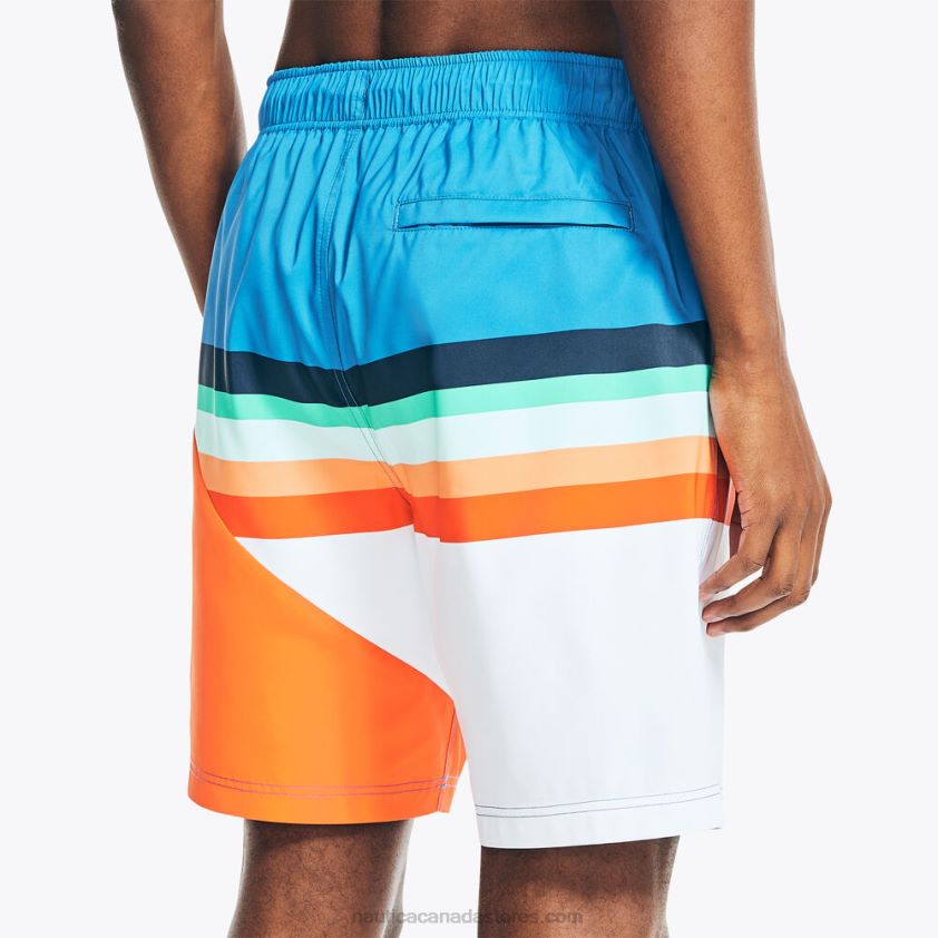 8\" Striped Quick-Dry Swim Nautica Men Lure Red R260HV609