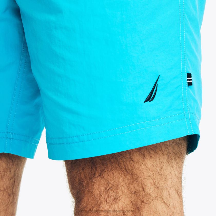 8\" Tri-Block Quick-Dry Swim Nautica Men Dark Dill R260HV586