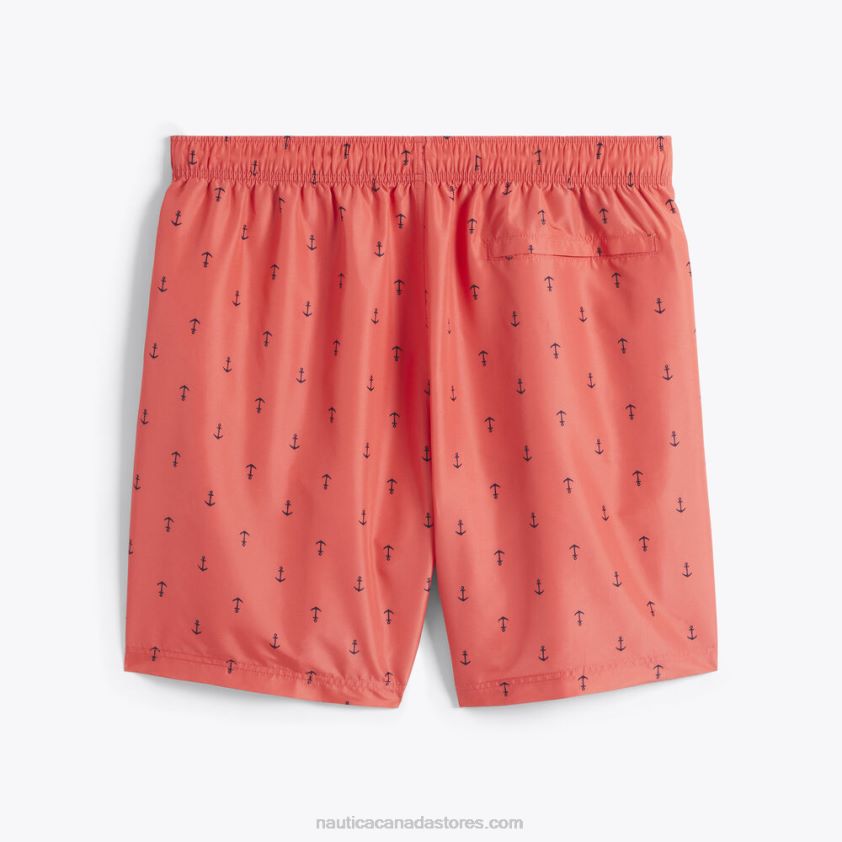 Big & Tall Anchor Print Quick-Dry Swim Nautica Men Glory Red R260HV521