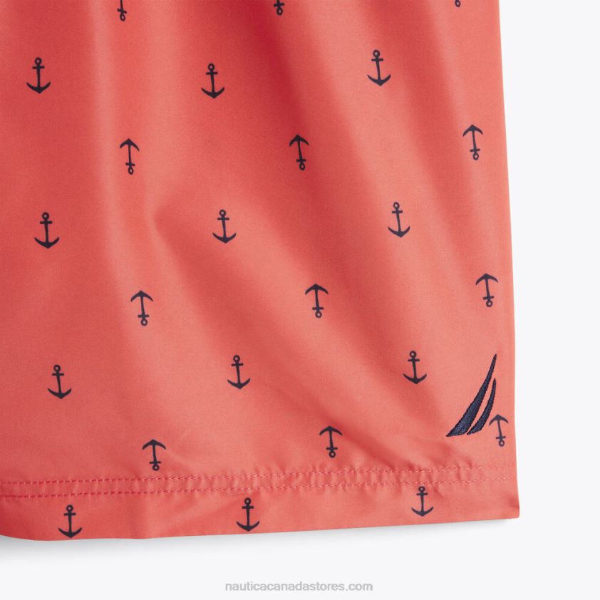 Big & Tall Anchor Print Quick-Dry Swim Nautica Men Glory Red R260HV521
