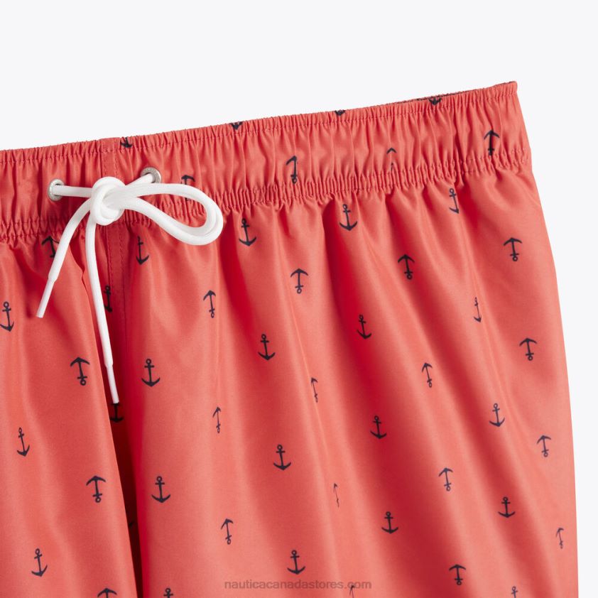 Big & Tall Anchor Print Quick-Dry Swim Nautica Men Glory Red R260HV521