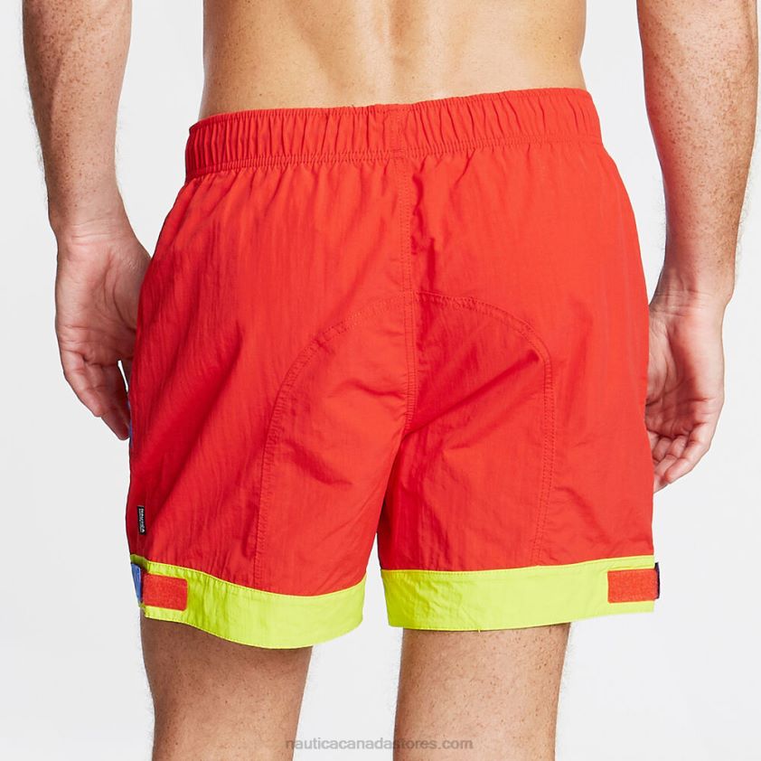 Big & Tall Competition Colorblock Swim Trunks Nautica Men Firey Red R260HV726