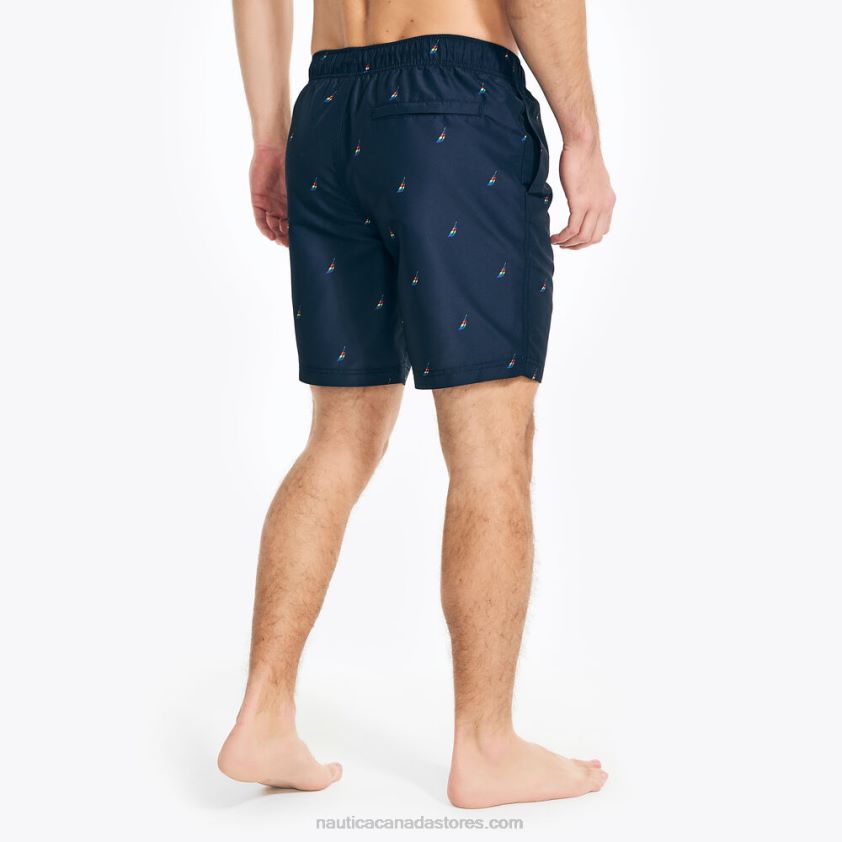 Pride Sustainably Crafted 8\" J-Class Print Swim Nautica Men Navy R260HV259