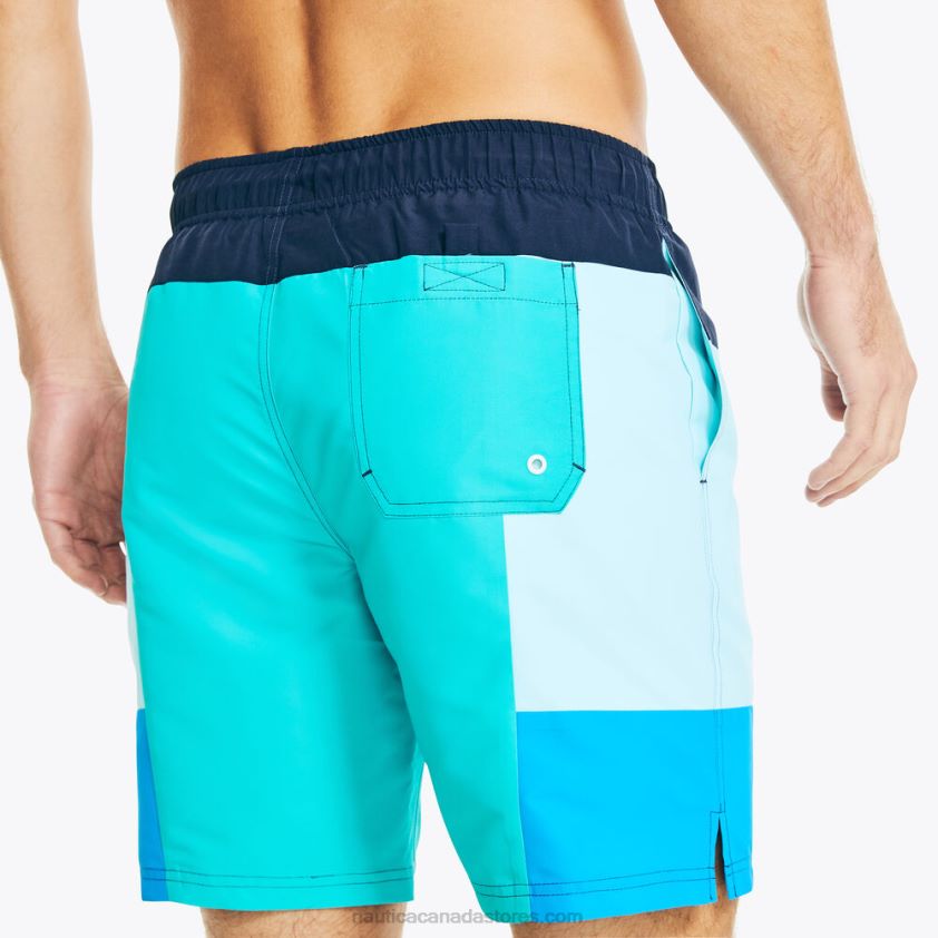Sustainably Crafted 8\" Colorblock Quick-Dry Swim Nautica Men Tropic Jade R260HV456