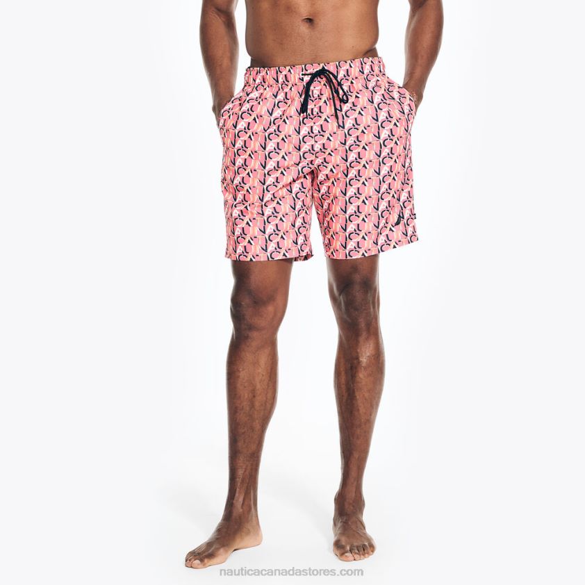 Sustainably Crafted 8" Logo Quick-Dry Swim Nautica Men Teaberry R260HV444