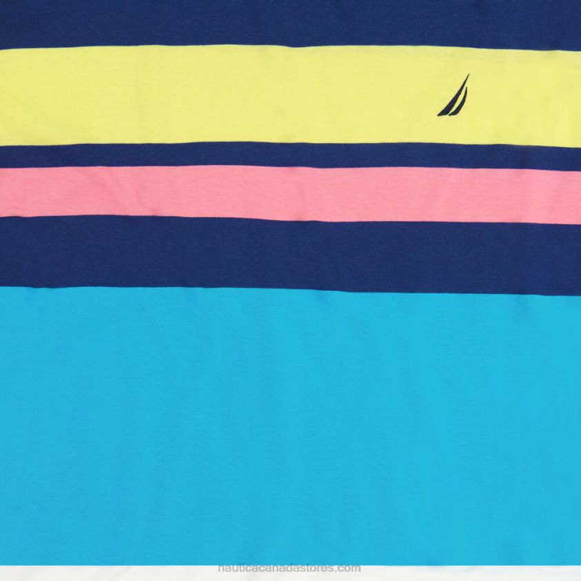 Big & Tall Colorblock Striped T-Shirt Nautica Men Estate Blue R260HV651