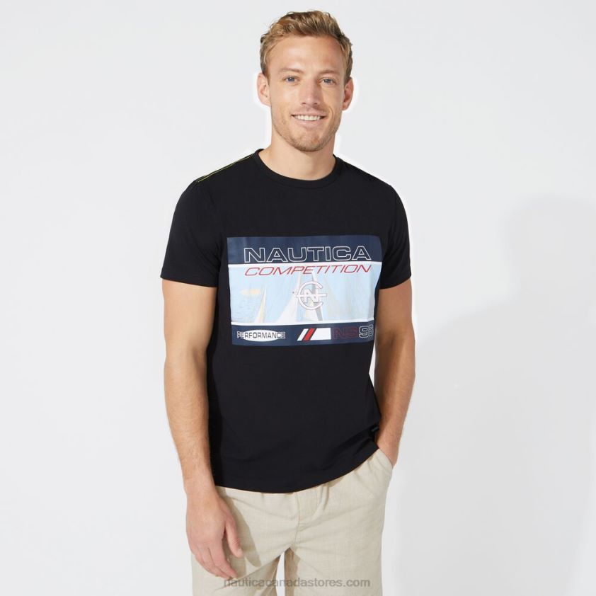 Big & Tall Competition Graphic T-Shirt Nautica Men True Black R260HV729