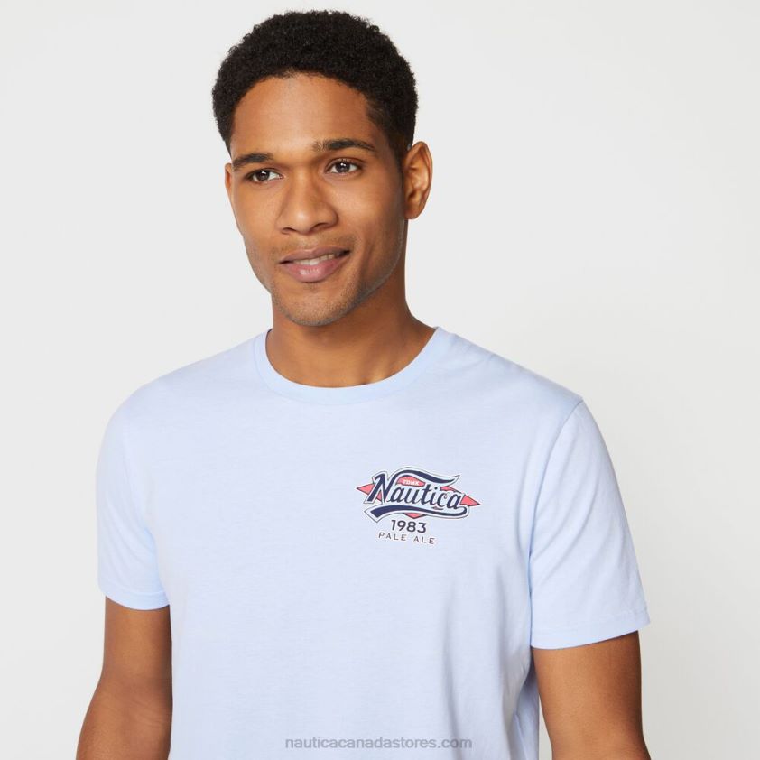 Big & Tall Mermaid Graphic Tee Nautica Men Azure Blue R260HV723