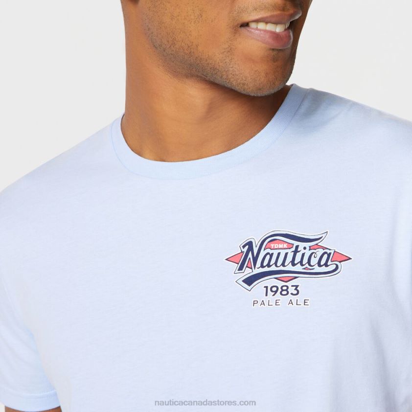 Big & Tall Mermaid Graphic Tee Nautica Men Azure Blue R260HV723