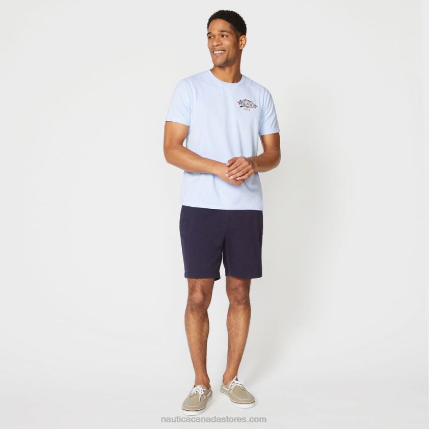 Big & Tall Mermaid Graphic Tee Nautica Men Azure Blue R260HV723