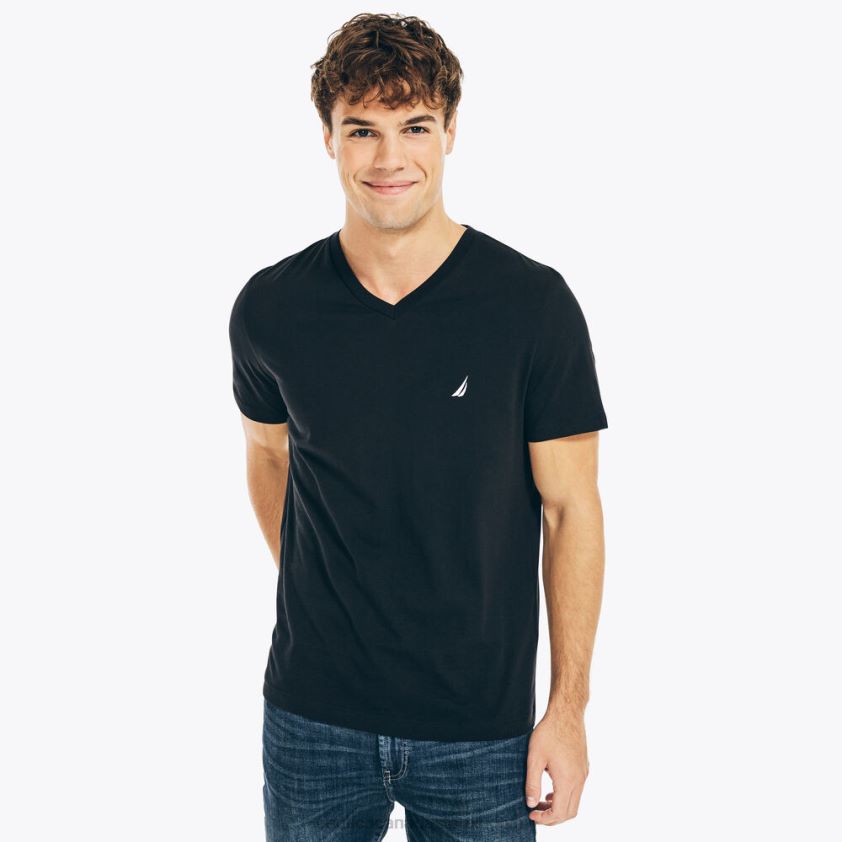 Big & Tall Performance V-Neck T-Shirt Nautica Men True Black R260HV692