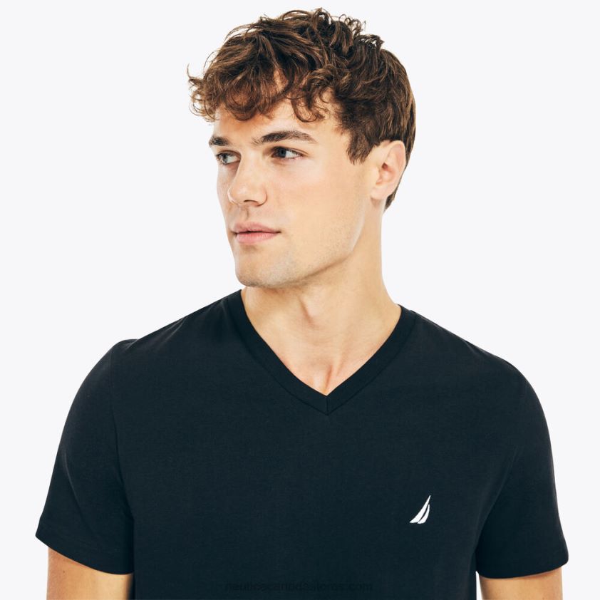 Big & Tall Performance V-Neck T-Shirt Nautica Men True Black R260HV692