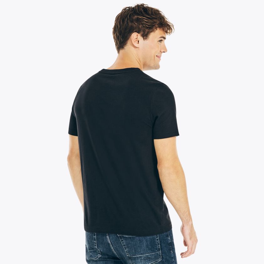 Big & Tall Performance V-Neck T-Shirt Nautica Men True Black R260HV692