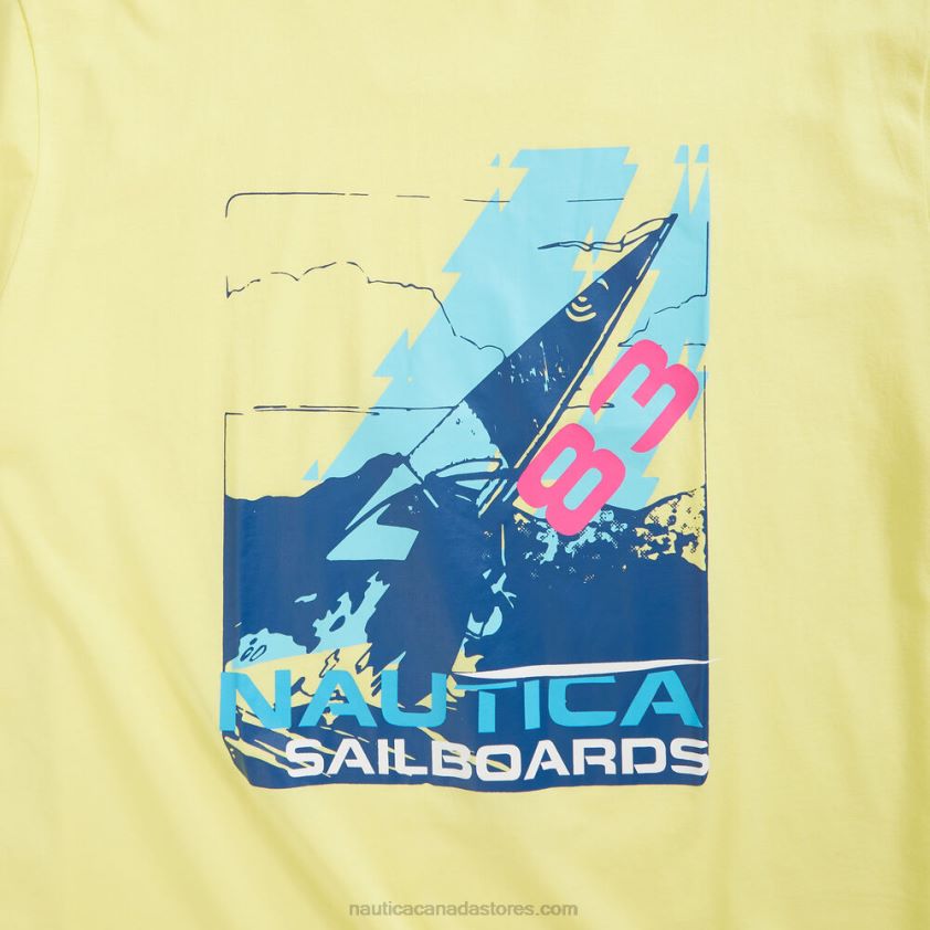 Big & Tall Sailboard Graphic T-Shirt Nautica Men Dusty Honey Gold R260HV687