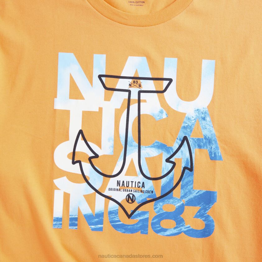 Big & Tall Sailing Graphic T-Shirt Nautica Men Orange R260HV721