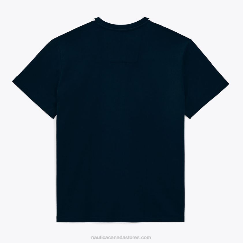 Big & Tall Striped Crewneck T-Shirt Nautica Men Navy R260HV461