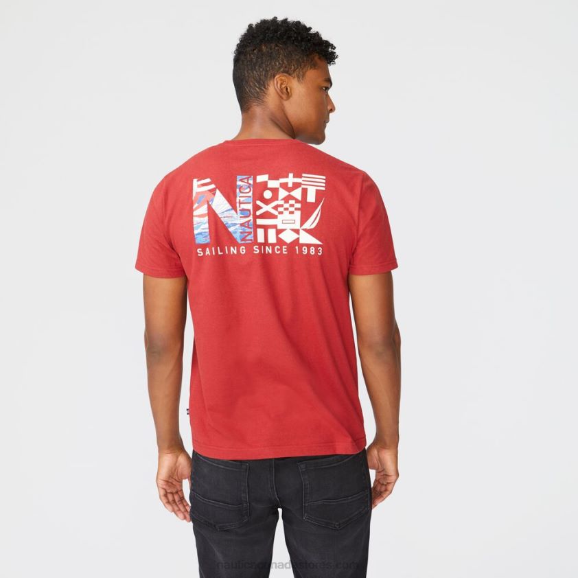 Big & Tall Sustainably Crafted Graphic T-Shirt Nautica Men Lotus R260HV719