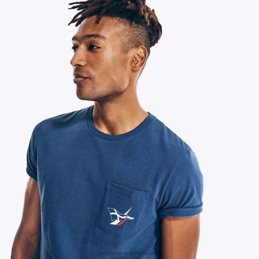 Big & Tall Sustainably Crafted Ocean Challenge Graphic T-Shirt Nautica Men Blue Depths R260HV697