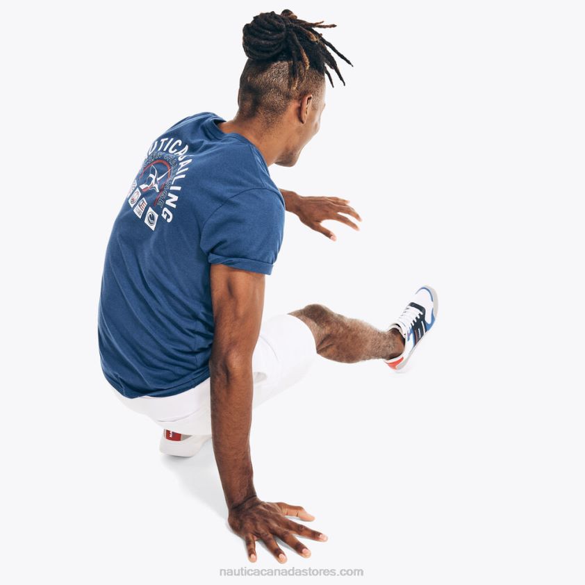 Big & Tall Sustainably Crafted Ocean Challenge Graphic T-Shirt Nautica Men Blue Depths R260HV697