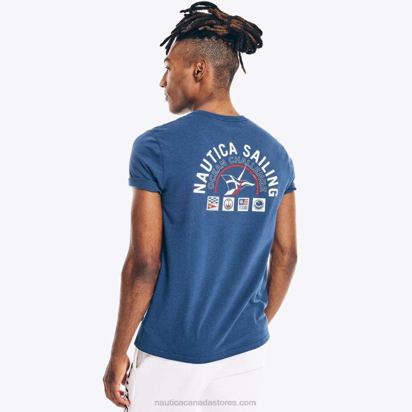 Big & Tall Sustainably Crafted Ocean Challenge Graphic T-Shirt Nautica Men Blue Depths R260HV697