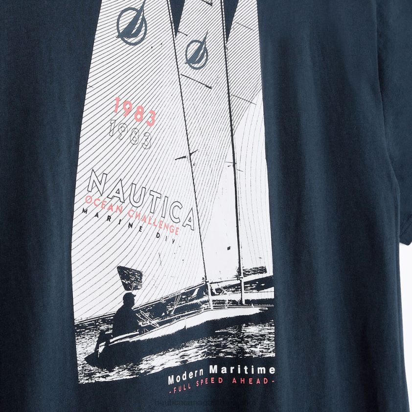 Big & Tall Sustainably Crafted Ocean Challenge Graphic T-Shirt Nautica Men Navy R260HV571