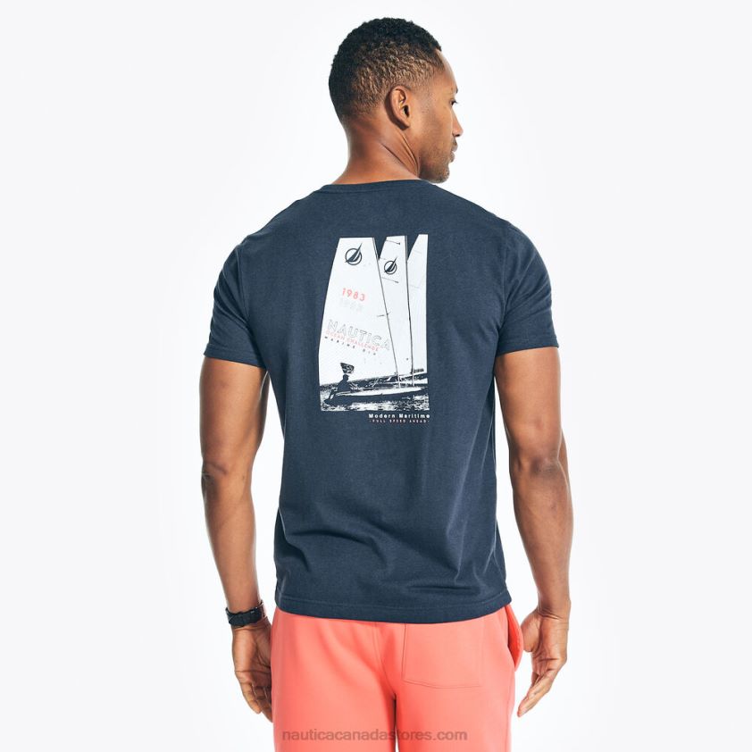 Big & Tall Sustainably Crafted Ocean Challenge Graphic T-Shirt Nautica Men Navy R260HV571