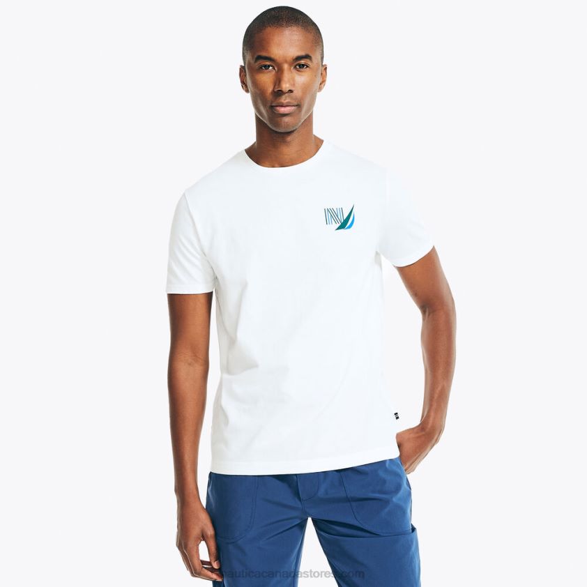 Big & Tall Sustainably Crafted Ocean Club Graphic T-Shirt Nautica Men Bright White R260HV688