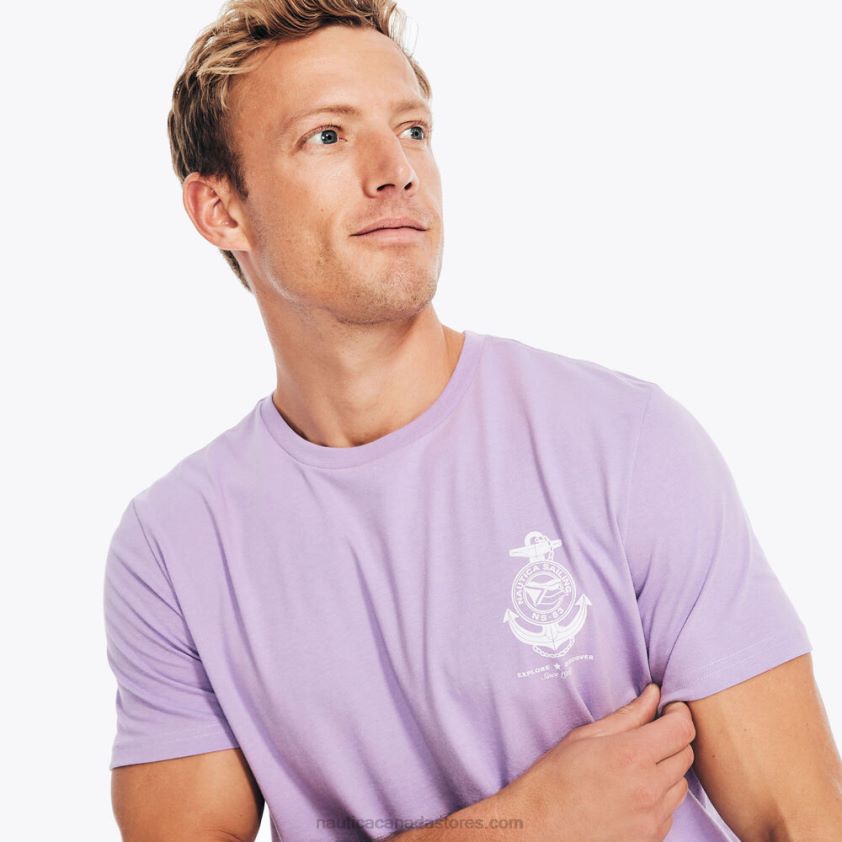 Big & Tall Sustainably Crafted Ocean Exploration Graphic T-Shirt Nautica Men Ocean Violet R260HV584