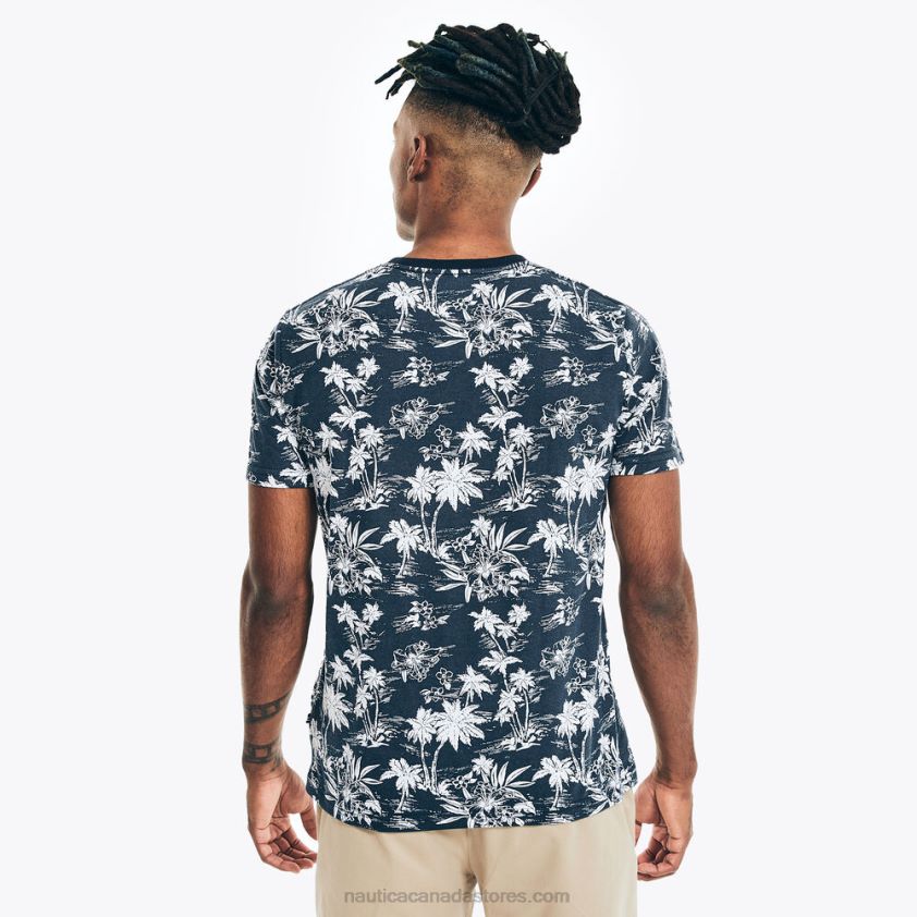 Big & Tall Sustainably Crafted Printed T-Shirt Nautica Men Navy R260HV583