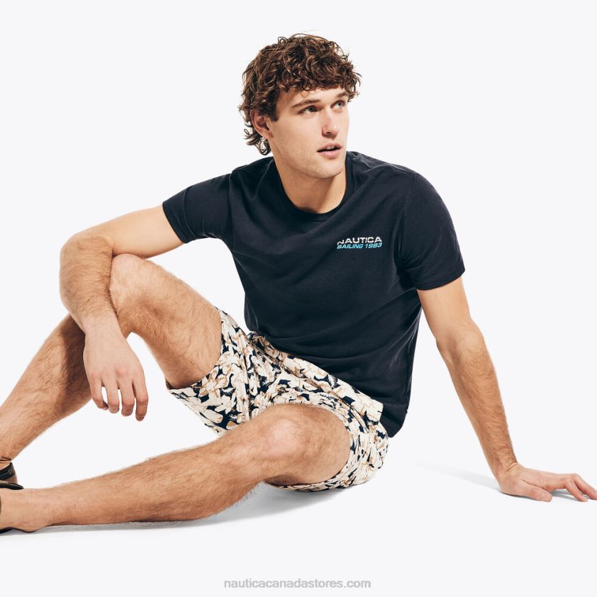 Big & Tall Sustainably Crafted Sailing 1983 Graphic T-Shirt Nautica Men Navy R260HV477