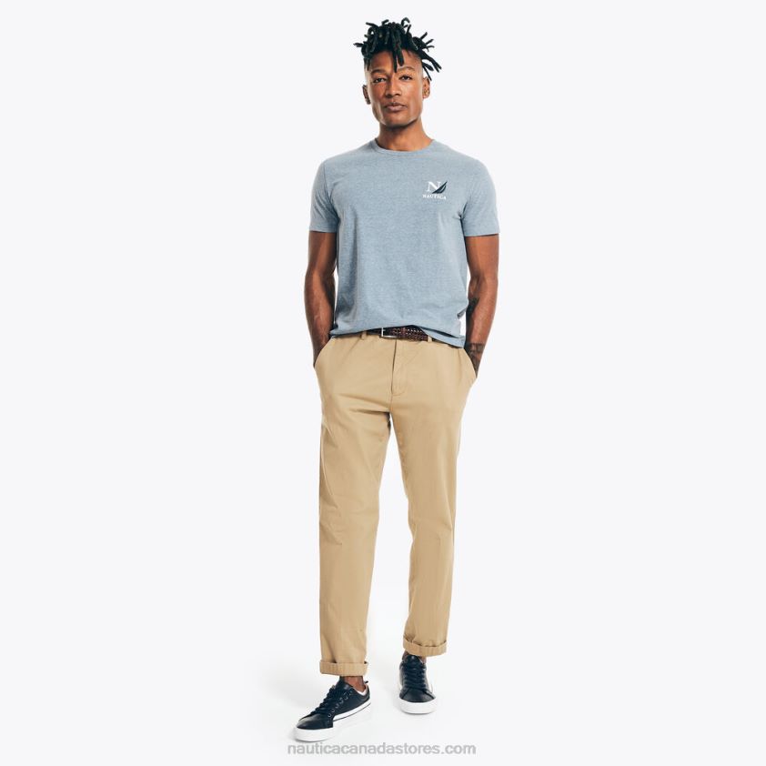 Big & Tall Sustainably Crafted Sailing Division Graphic T-Shirt Nautica Men Anchor Blue Heather R260HV654