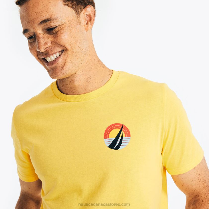 Big & Tall Sustainably Crafted Surf Graphic T-Shirt Nautica Men French Vanilla R260HV582