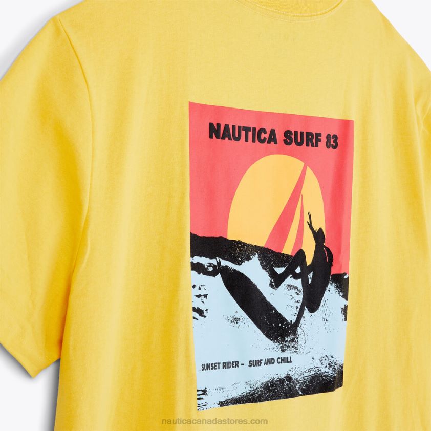 Big & Tall Sustainably Crafted Surf Graphic T-Shirt Nautica Men French Vanilla R260HV582