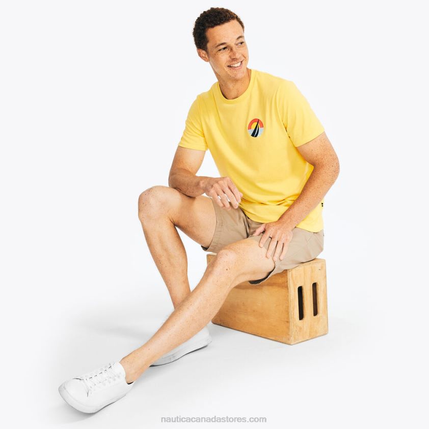 Big & Tall Sustainably Crafted Surf Graphic T-Shirt Nautica Men French Vanilla R260HV582