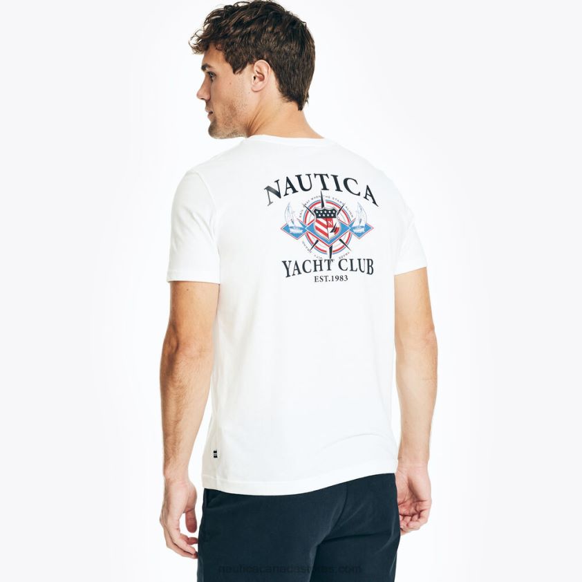 Big & Tall Sustainably Crafted Yacht Club Pocket Graphic T-Shirt Nautica Men Bright White R260HV428