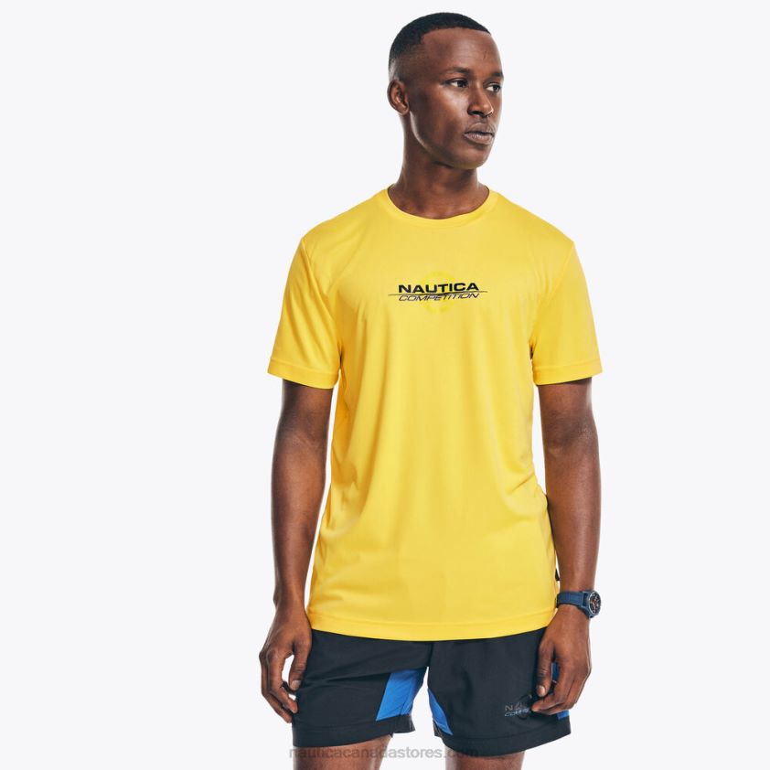 Competition Sustainably Crafted Logo T-Shirt Nautica Men Blazing Yellow R260HV367