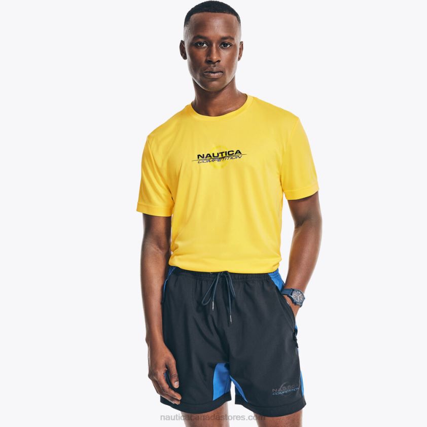Competition Sustainably Crafted Logo T-Shirt Nautica Men Blazing Yellow R260HV367