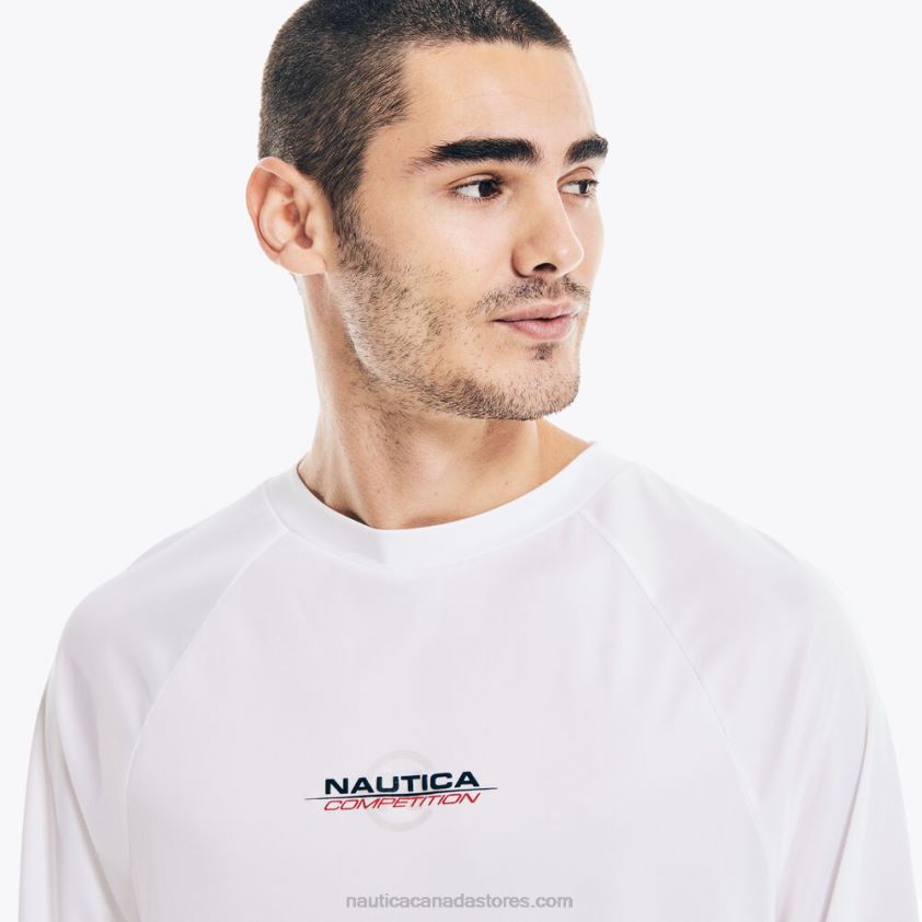 Competition Sustainably Crafted Long-Sleeve T-Shirt Nautica Men Bright White R260HV437