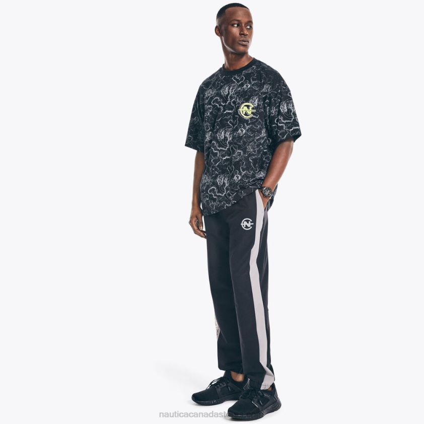 Competition Sustainably Crafted Printed T-Shirt Nautica Men True Black R260HV520