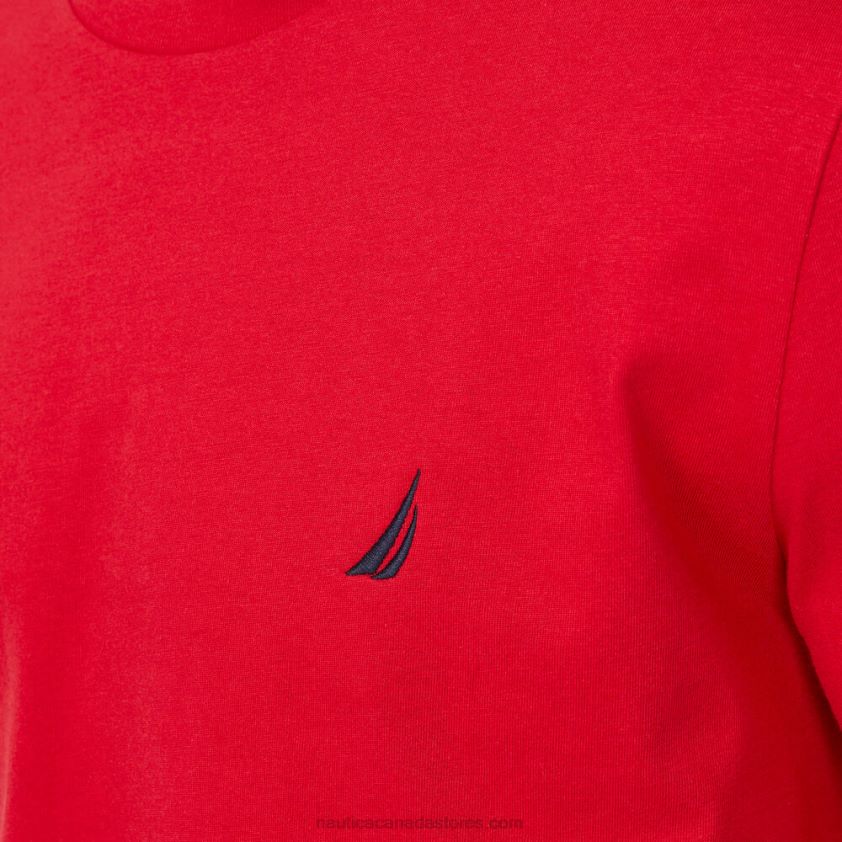 Crewneck Long-Sleeve T-Shirt Nautica Men Nautica Red R260HV658