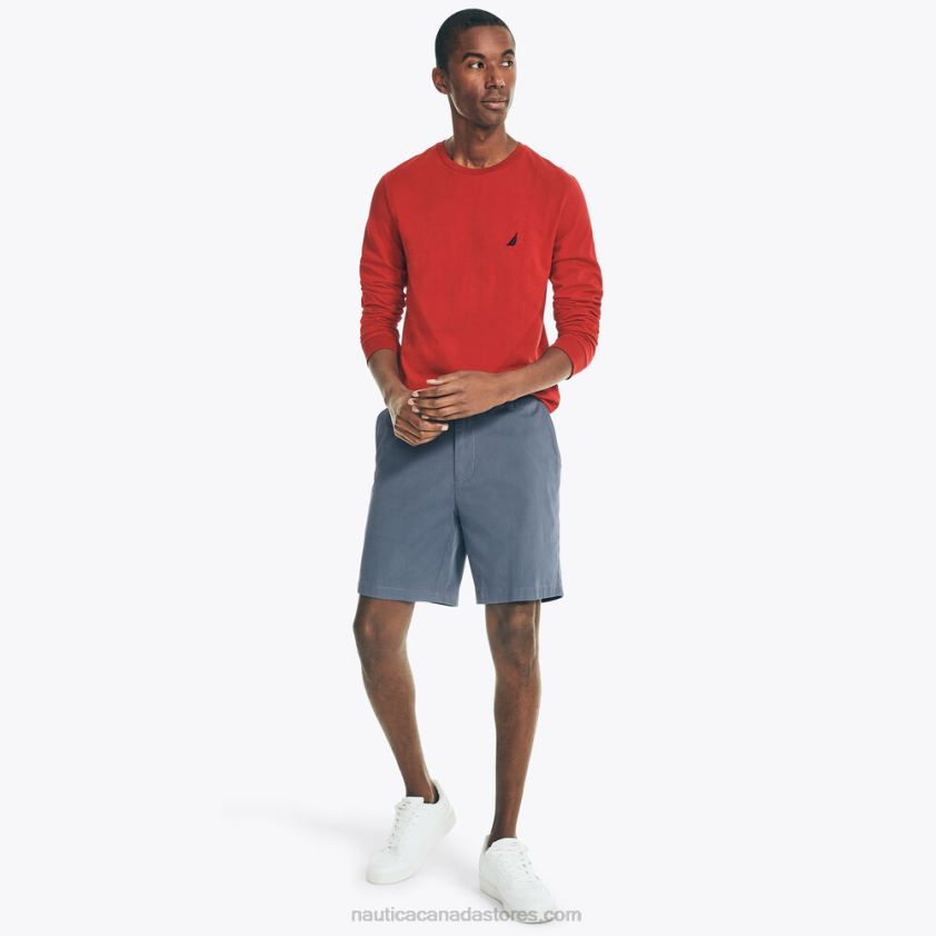 Crewneck Long-Sleeve T-Shirt Nautica Men Nautica Red R260HV658