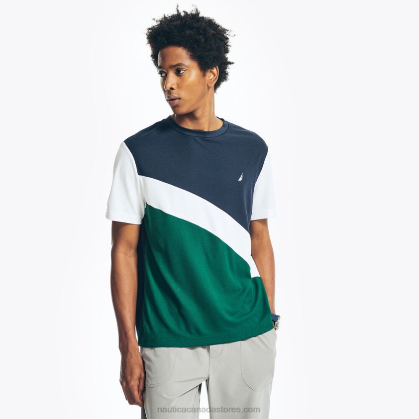 Navtech Sustainably Crafted Colorblock T-Shirt Nautica Men Navy R260HV510