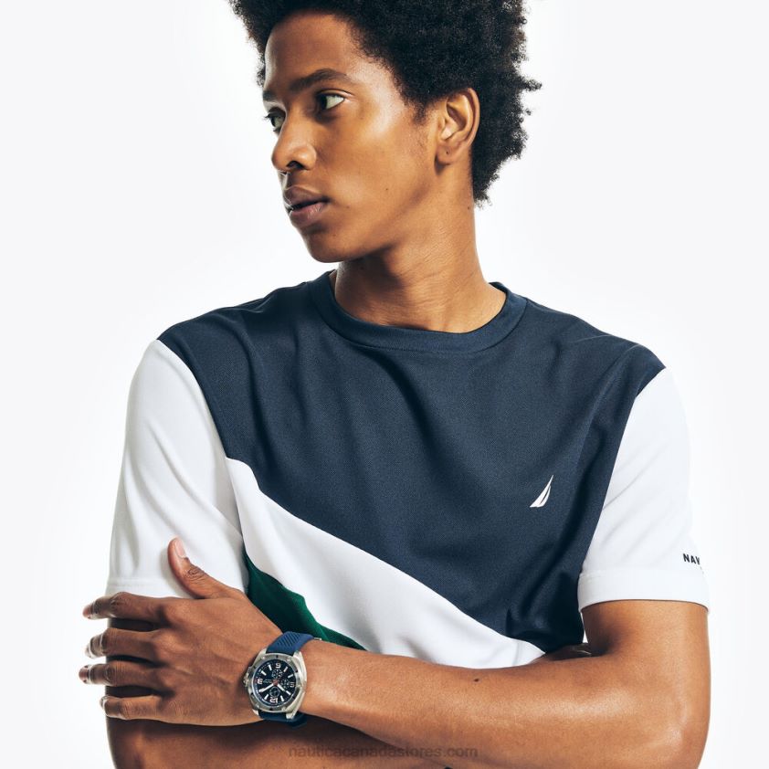 Navtech Sustainably Crafted Colorblock T-Shirt Nautica Men Navy R260HV510