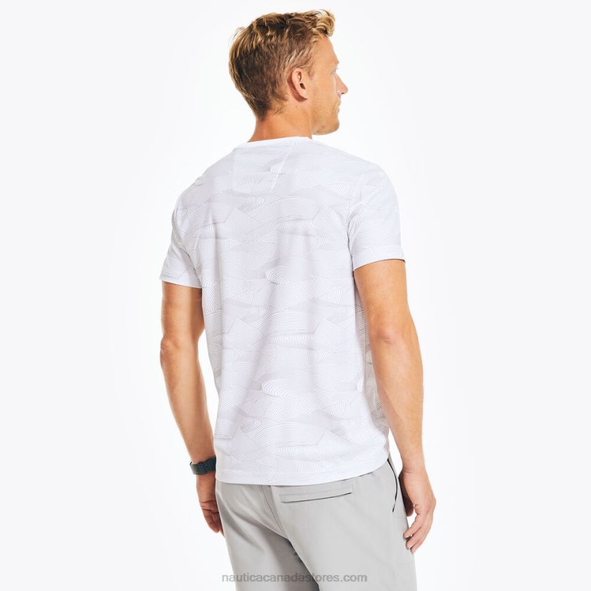 Navtech Sustainably Crafted Printed T-Shirt Nautica Men Bright White R260HV418