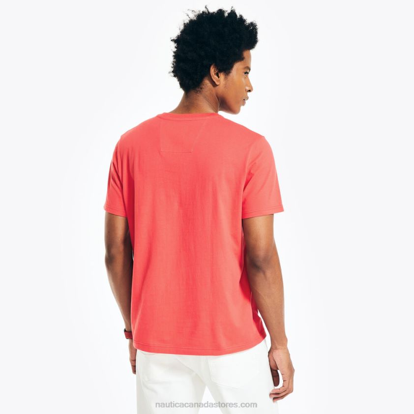 Oversized J-Class Logo T-Shirt Nautica Men Dark Coral Cape R260HV432