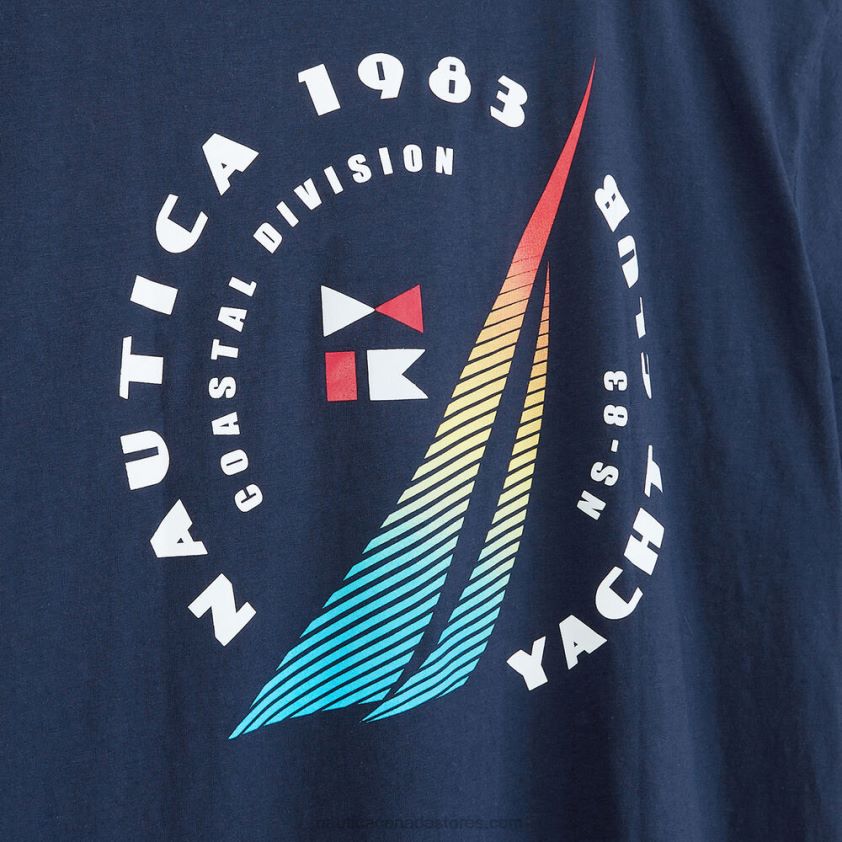 Sustainably Crafted Big & Tall Logo Pocket T-Shirt Nautica Men Stellar Blue Heather R260HV567