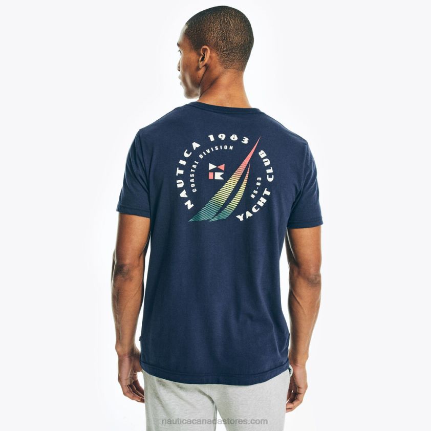 Sustainably Crafted Big & Tall Logo Pocket T-Shirt Nautica Men Stellar Blue Heather R260HV567