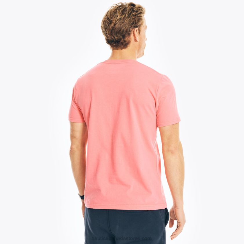 Sustainably Crafted Flag Graphic T-Shirt Nautica Men Teaberry R260HV700