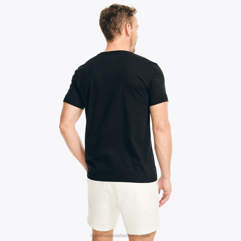 Sustainably Crafted Heritage Graphic T-Shirt Nautica Men True Black R260HV237
